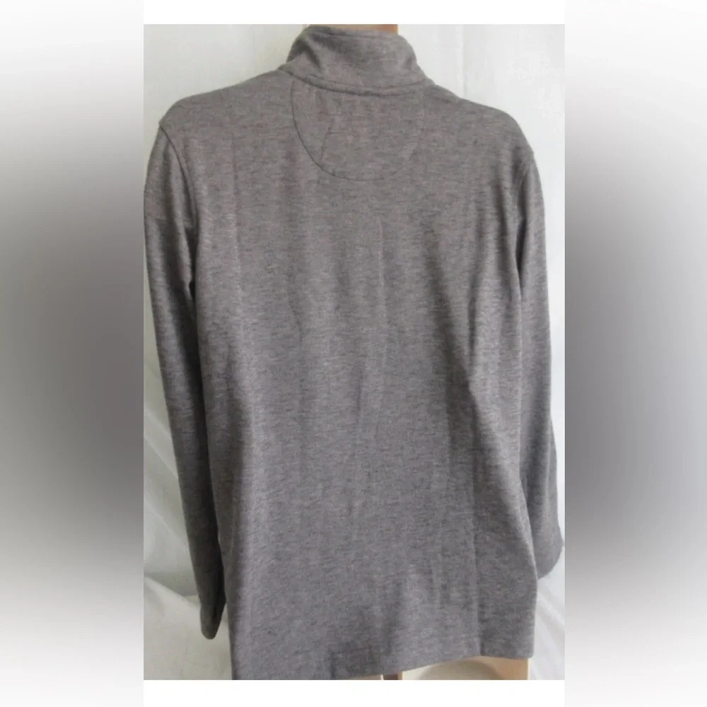 Gap Men's Long Sleeve Cozy/Soft Quarter Zip Mock Neck Pullover Gray Sz Small NWT